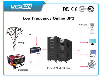 AC dual input Low Frequency online UPS 10K - 100Kva Short Circuit Lindungi