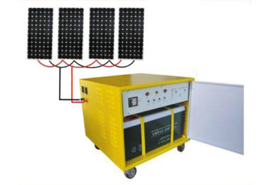 1200W AC Off Grid Solar Power Systems, 5W * 4pcs Led lampu di Set