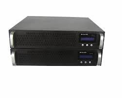 Single Phase Rack mountable online UPS konversi ganda 3000VA, 110 / 220V AC Untuk Komputer