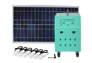 70W Cerdas DC Portabel Off Grid Solar Power Sistem Untuk Jalan Lampu / Kamera