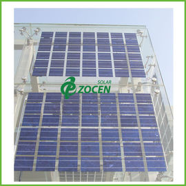 Atap Mounted Transparan PV Dua Kaca Solar Panel On - Grid Utilitas Solar Systems