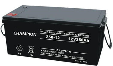 6FM250G 12v 250AH Surya Lead Acid Battery Rechargeable Untuk Grid Off Solar Systems