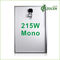 215 Watt Mono PV Solar Panel Grade A Solar Cell untuk Off-grid / Grid-terikat Sistem