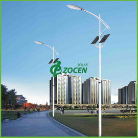 Dingin Putih 2 pcs 36W Jalan Raya Solar Panel Lampu jalan dengan 10M Pole