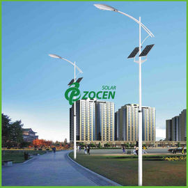 112W 14400LM 6500K Solar Panel Lampu jalan Untuk Main Road 12M Pole
