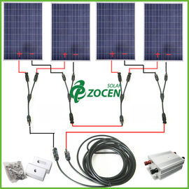 Berdiri Portabel Sendiri 400W Tanah Solar Panel Mounting Sistem 110V - 240V