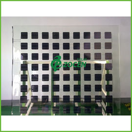 Modul transparan BIPV ganda Kaca Monocrystalline Surya 265 Watt BV / ISO