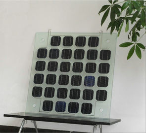 Hitam Custom Shaped 1000VDC besar ganda Kaca Solar Panel 1000 * 1700mm