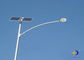 100 Watt LED Lampu Solar Street Dengan Beam Angle 0-90 Gelar / Putih Pole