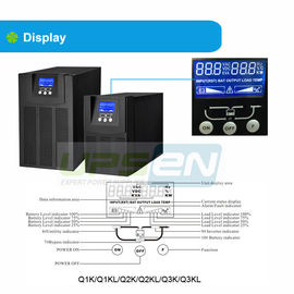 Tahap 2KVA tunggal High Frequency online UPS Benar online Dua Konversi Ups