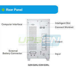 Tahap 2KVA tunggal High Frequency online UPS Benar online Dua Konversi Ups