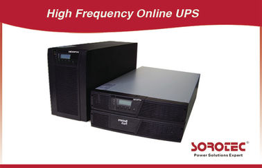 0,9 Keluaran online Rack Mountable UPS RS232 50 / 60Hz Untuk VoIP