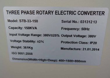 150 KVA 3 Phase Teknik Full Automatic Voltage Regulator Untuk CT Scanner / MRI Sistem