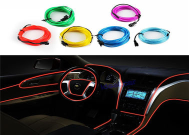 4mm / 5mm electroluminescent LED EL Kawat Dengan DC 12V Inverter Untuk Pintu Dan Dinding