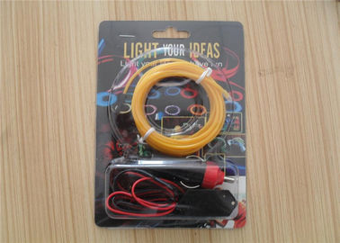 4mm / 5mm electroluminescent LED EL Kawat Dengan DC 12V Inverter Untuk Pintu Dan Dinding