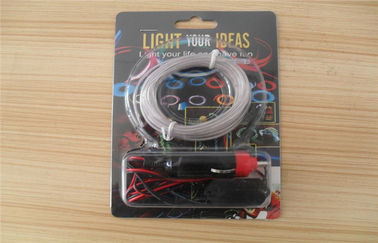 4mm / 5mm electroluminescent LED EL Kawat Dengan DC 12V Inverter Untuk Pintu Dan Dinding