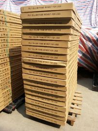 Portabel 150 Watt Polycrystalline Silicon Solar Panel Dengan Bingkai Kuning