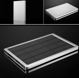 Portable Power Solar Panel Bank 5000mAh Cepat Pengisian untuk iPhone, iPad mini
