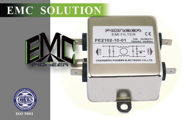 RFI Single Phase 50 / 60Hz Power Line Filter, High Performance