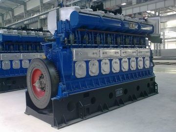 60MW Stasiun listrik Genset Power tanaman bahan bakar minyak berat dipecat 3 fase Diesel Engine