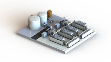Pembangkit listrik Genset, kemas pembangkit listrik 20MW 400V / 11KV / 23KV