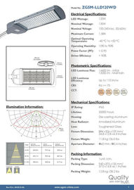 230V 120v 13200 lm 135W High Power LED penerangan perlengkapan untuk parkir
