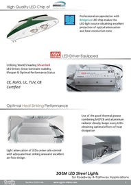 35W parkir daya tinggi lampu jalan LED Ra 75, 100v 120v 230v